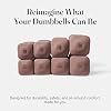 WeGym SafeGrip Square Dumbbells with Anti Slip Handles, Aesthetic Free Weights for Home Workouts, Stable Design Prevents Rolling during Floor Exercises