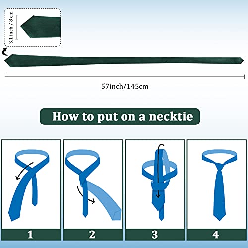 Syhood Solid Satin Pure Color Ties Set Business Formal Necktie Tie for Men Formal Occasion Wedding2