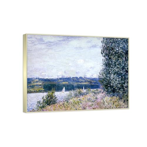 Impression sur toile Alfred Sisley Wind Blowing reproduction d'art moderne 55x72cm