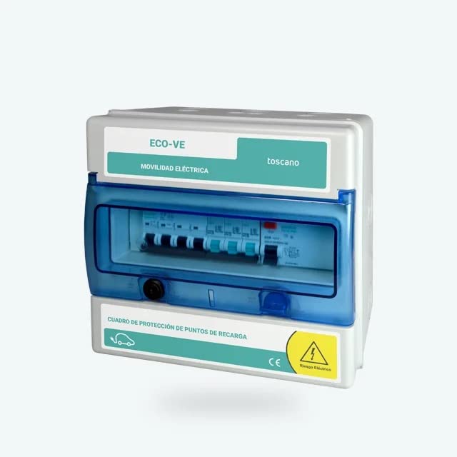 Cuadro mando recarga vehiculo 2x32A 7,36kW ECO-VE-COMBI-2P32T15 TOSCANO 10003071