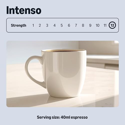 by Amazon Intenso Aluminium Coffee Pods Compatible with Nespresso, Dark Roast, 100 Count (5 Packs of 20) - Rainforest Alliance Certified