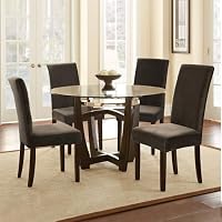 Alishomtll Stretch Samt Stuhlhussen 6er Set Stuhlbezug Schwingstuhl Kaffee – Ansicht 2