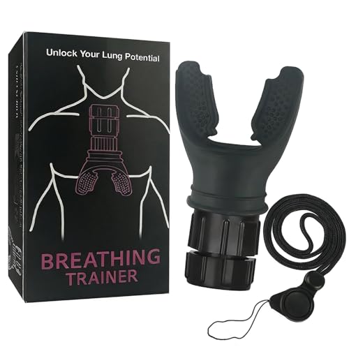 Buceo Respiración Ejercicio Respiración Pulmón Personal healthmisc 1213 (negro)