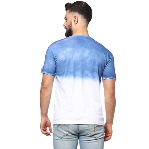 Image of CAHOOT Men's Colourblocked T-Shirt for Casual Wear | Crewneck | Long Sleeve | Pull On Closure | Cotton T-Shirt Crafted with Comfort Fit for Everyday Wear
