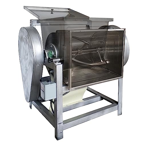 TECHTONGDA Commercial Dough Mixer, Electric Dough Kneading Machine, 110V Heavy Duty Stand Mixer with 50QT Kneading Capacity, 90 Degree Tilt, Ideal for Schools Restaurants