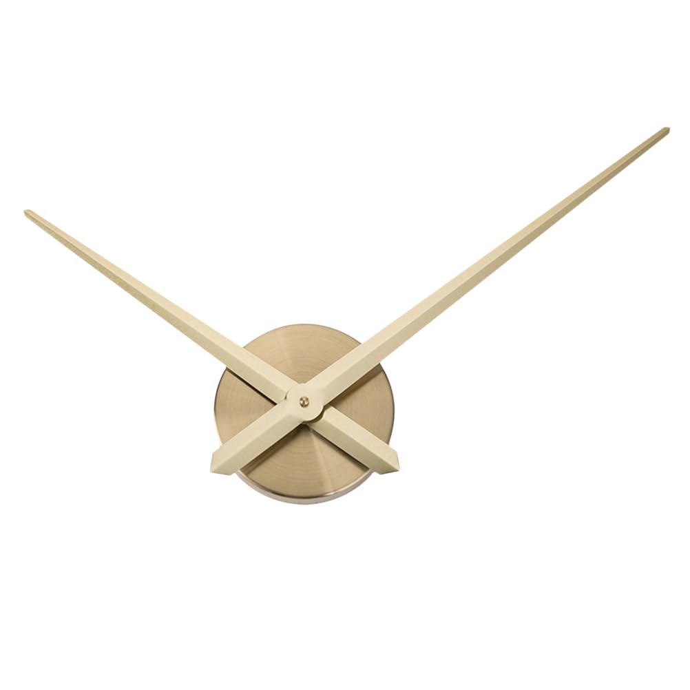 LIOOBO Clock Movement Mechanism with clock hands Battery Operated Motor DIY Repair Parts Replacement (Golden without Battery)