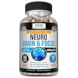 Kaya Naturals - Neuro Brain for Memory & Focus - Nootropic Energy Capsule - Nootropic Brain Support Supplement - Focus & Concentration & Learning Accuracy - Cognitive Function - 60 Count