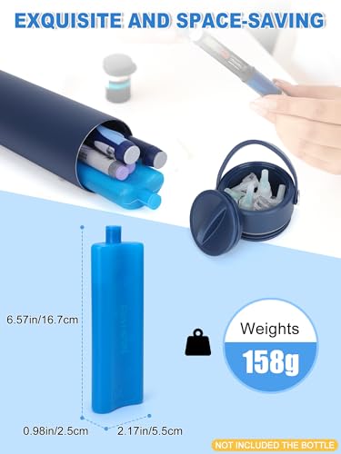 Image of YOUSHARES Ice Packs for Insulin Cooler Travel Case, TSA Approved Ice Box for Medicine Travel Cool Bag, Keep Insulin Pen Cooling 24h for Diabetic Supplies (2PCS)