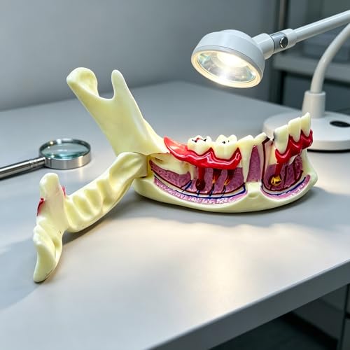 Modelo de anatomía de mandíbula desmontable y móvil para demostración médica 2