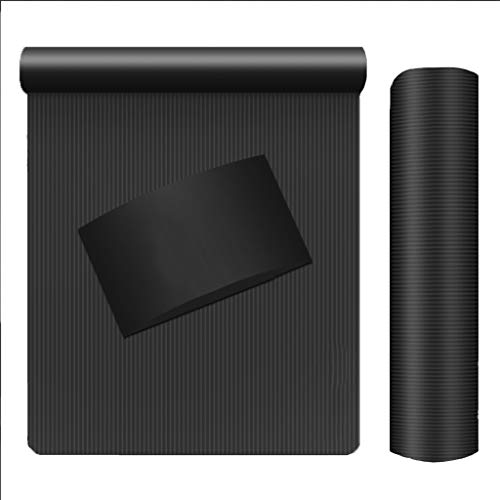 KPKP Yoga Mat NBR Thickening Widening Long Beginner Fitness Training Yoga Mat for Mens in Sit-Ups Practice Mats Or Yoga Exercises, Etc. Size: (185 Cm*90 Cm*15 Mm)