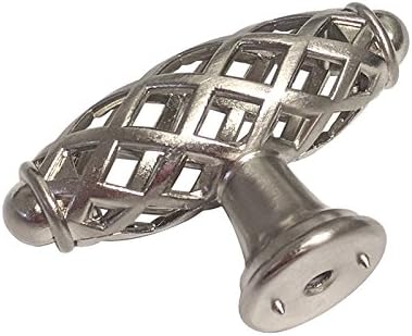 20 Pack Satin Nickel Bird Cage Birdcage Nest 2-1/4" (58mm) Kitchen Cabinet Drawer Pull Knob 749-58