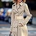 Wide Elastic Belts for Women Dresses Fashion Stretchy Waist Belt with Gold Buckle (Beige)