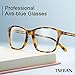 TSEBAN Blue Light Blocking Glasses Computer Gaming Glasses for Women Anti Eye Strain/UV/Glare Eyeglasses