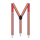 VYNZOR Verstellbare Hosenträger für Erwachsene, eleganter Stil, Karneval, Halloween, Festivals, Mottopartys, Cosplay, Theateraccessoires