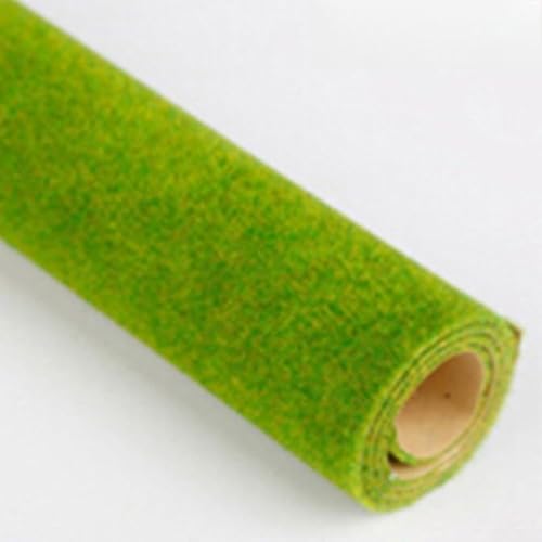 Rouleaux de tapis de paysage d'herbe à faire soi-même pour modèles ferroviaires et construction de paysages de jeux de guerre (vert, 50 x 50 cm)