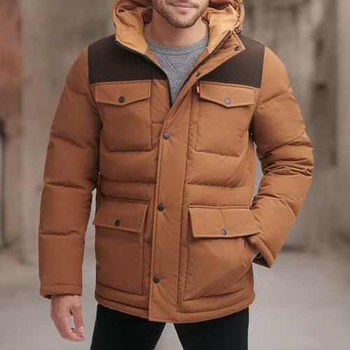 Image of Levi's Men's Arctic Cloth Quilted Performance Parka