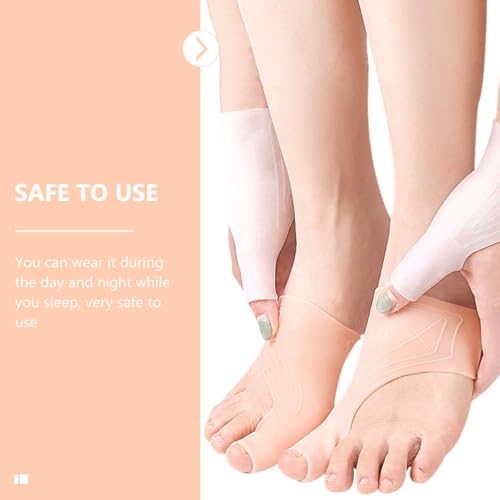 Yardenfun Toe Corrector Sleeve and Bunion Splint 1 Pair Foot Protector Covers for Hallux Valgus Relief, Thumb Bone Care, and Toe Straightening Support for Daily Wear and Sports - Thumbnail 7