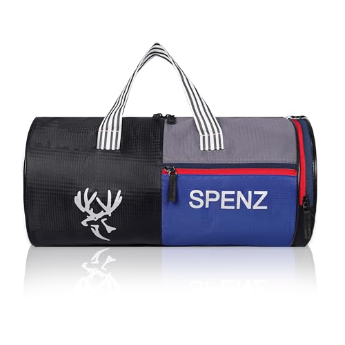 Image of SPENZ Bags Polyester 28L Water Resistant Sports Duffel Gym Bag for Men & Women with Shoe Compartment