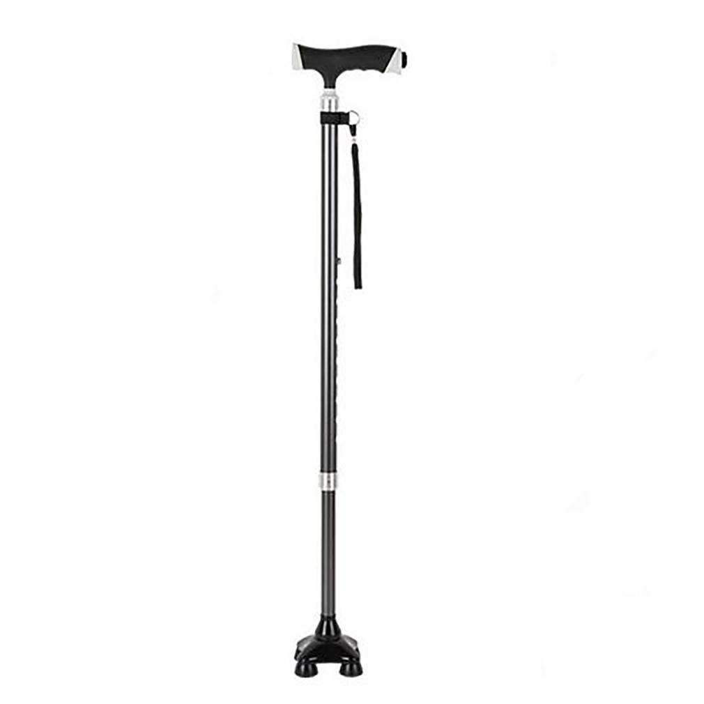 Bastones Las Personas Mayores con un bastón de Cuatro Patas Pueden Girar con una rotación Fija