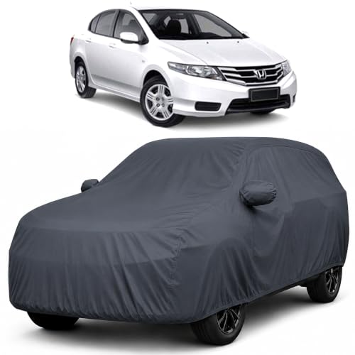 Image of Autofact Car Cover for City 2009-2013 | All Weather Waterproof Full Body Car Cover | Light-Weight Triple-Stitched Outdoor Shield with UV Protection, Dustproof & Heat-Resistant