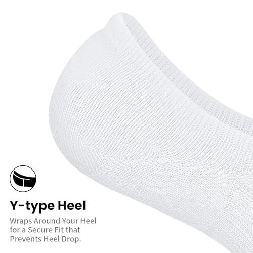 Image of wernies No Show Socks Women 10 Pairs Low Cut Ankle Socks with Non Slip Casual Invisible Liner Socks