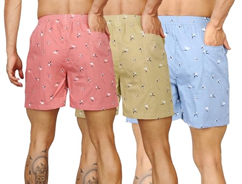 Image of Men's Pure Cotton Regular Printed Boxer
