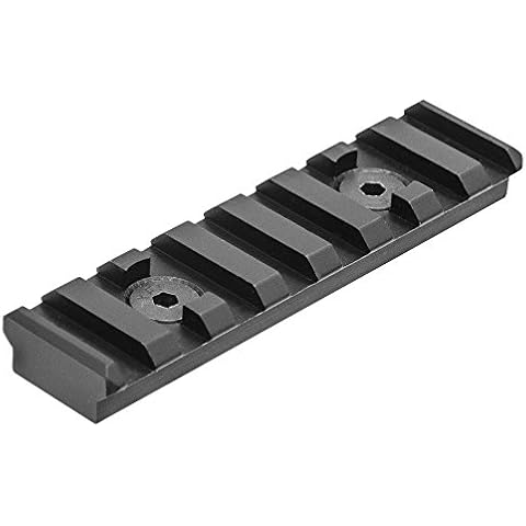 UTG PRO 8-Slot Picatinny Rail Section, Black Cover