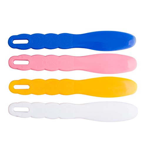 4pcs Assorted Dental lab Plastic Mixing Spatula for Impression Material