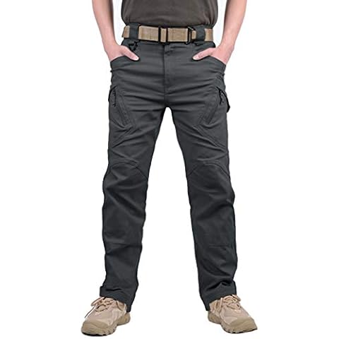 MAGCOMSEN Men's Grey Cargo Trousers Cover