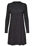 Only Onlkleo L/s Dress Knt Noos Vestido, Gris (Dark Grey MelangeDark Grey Melange), X-Small para Mujer