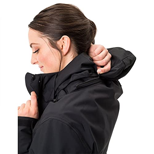 VAUDE Idris III 3-in-1 Parka Damen – Damen-Winterjacke wasserdicht, winddicht & atmungsaktiv mit Eco-Finish, Damen-Doppeljacke mit wärmender Hybrid-Innenjacke – in Schwarz, Größe: 40