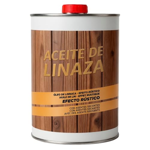 CABLEPELADO   Aceite de Linaza para Protección de Madera | Efecto Rústico con Agentes Secantes | Tratamiento Nutritivo y Protector | Formato de 750 ml | Marrón Roble