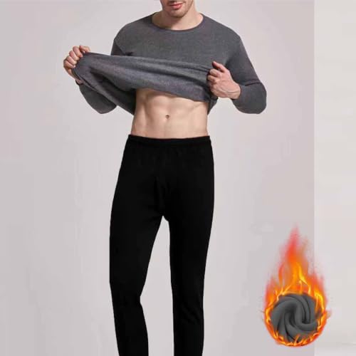 Aswuknt Thermal Underwear for Men Set Winter Fleece Lined Long Johns Sets - image 2