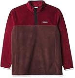 Columbia Steens Mountain Jersey con Cierre de Botones, Hombre, Rojo,Negro (Red Lodge, Red Jasper, Black), M