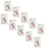 folia 888 - Transparentpapier im Heft, Drachenpapier, ca. 20 x 30 cm, 10 Blatt sortiert in 10 Farben, 42 g/qm, durchschimmernd, zum Basteln von Windlichtern, Laternen (10)