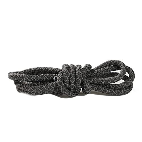 GIVBRO Cordones reflectantes Cordones redondos para zapatos trenzados Accesorios de repuesto para zapatillas de correr Zapatillas de deporte Zapatos de senderismo Gris oscuro - 80cm Cover