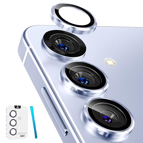 Caméra Protecteur pour Samsung S25 imluckies Verre Trempé Bleu Glacé