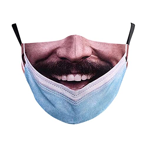 Generic Brincadeira Prank Máscara Facial Reutilizáveis Lavável Ajustável Bandanas Moda Cachecol para