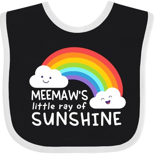 inktastic Meemaw's Little Ray Of Sunshine Baby Bib