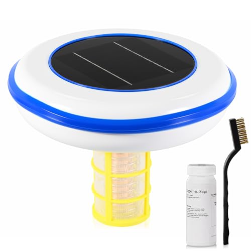 Qual o Melhor ionizador de Piscina? Top 10 Melhores em 2025 7 KZU Ionizador de cobre para piscina, ionizador solar para piscina acima do solo, purificador de filtro de piscina movido a energia solar, ferramenta de água de spa para piscinas no solo, tratamento de
