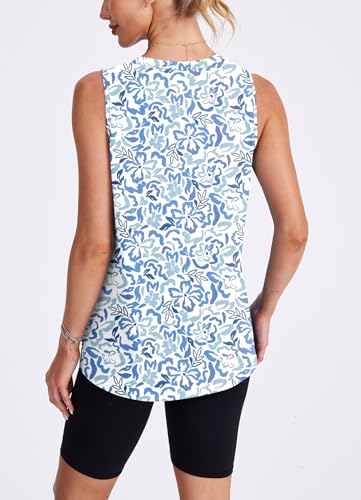 Image of Womens Workout Tank Tops Lightweight Sleeveless Shirts for Women Loose Fit Tops for Athletic Running Tennis Yoga