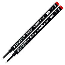 2 Pack - Schmidt 888 Red Fine Rollerball Refill