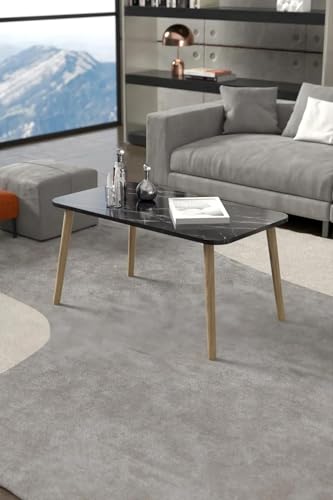 Image of Shoppee Fold-able Rectangle Shaped Side Table /Tea Coffee Breakfast Laptop Table (Black)