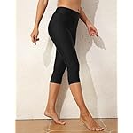 ninovino Women's Workout Leggings Swim Capri Quick Dry Stretch Water Sports Swim Leggings - Image 3