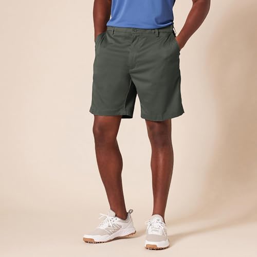 Image of Amazon Essentials Men's Classic-Fit 9 inch Inseam Moisture-Wicking Golf Shorts, Functional Pockets (Available in Big & Tall)