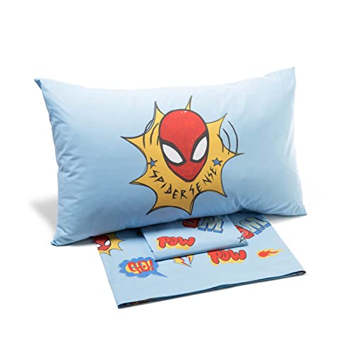 L'EMPORIO CASA Caleffi Spider Man New York Parure de lit en Coton, Unique Cover