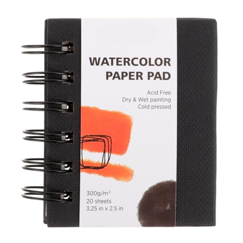 EXCEART Water Color Drawing Book - Watercolor Painting Sketchbook Blank Sketch Book Art Drawing Notebook Student Painting Marker Paper
