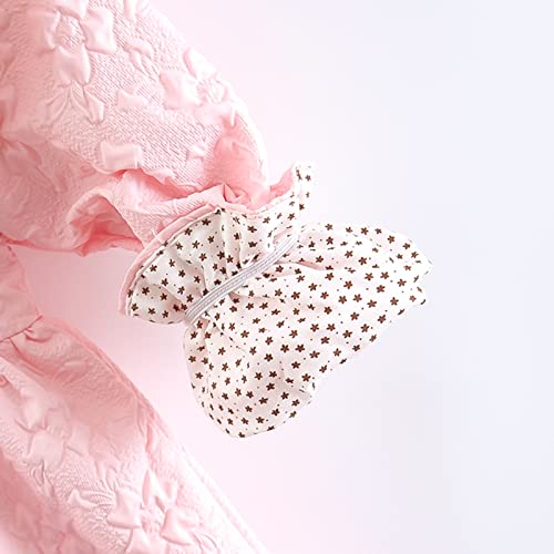 Vestido infantil para meninas outono inverno manga longa cereja plissado vestido princesa roupa de d