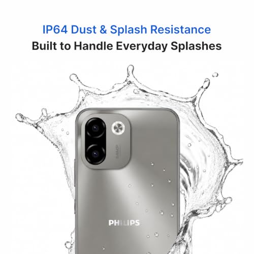 Image of Philips S7221 5G Smartphone (Gray) | 6.67 inch HD+ Display | 64MP Camera | 5700mAh Battery |6GB RAM + 128GB Storage | Dual SIM