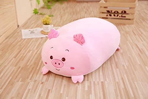 Tongsong 24 Inch Long Plush Pig Stuffed Animal Pig Hugging Pillow Cuddly Pig Pillow Plushies Toy Home Decor Pink Piggy Huggable Anime Gifts For Kids And Lovers In Birthday, Valentines #TOP1